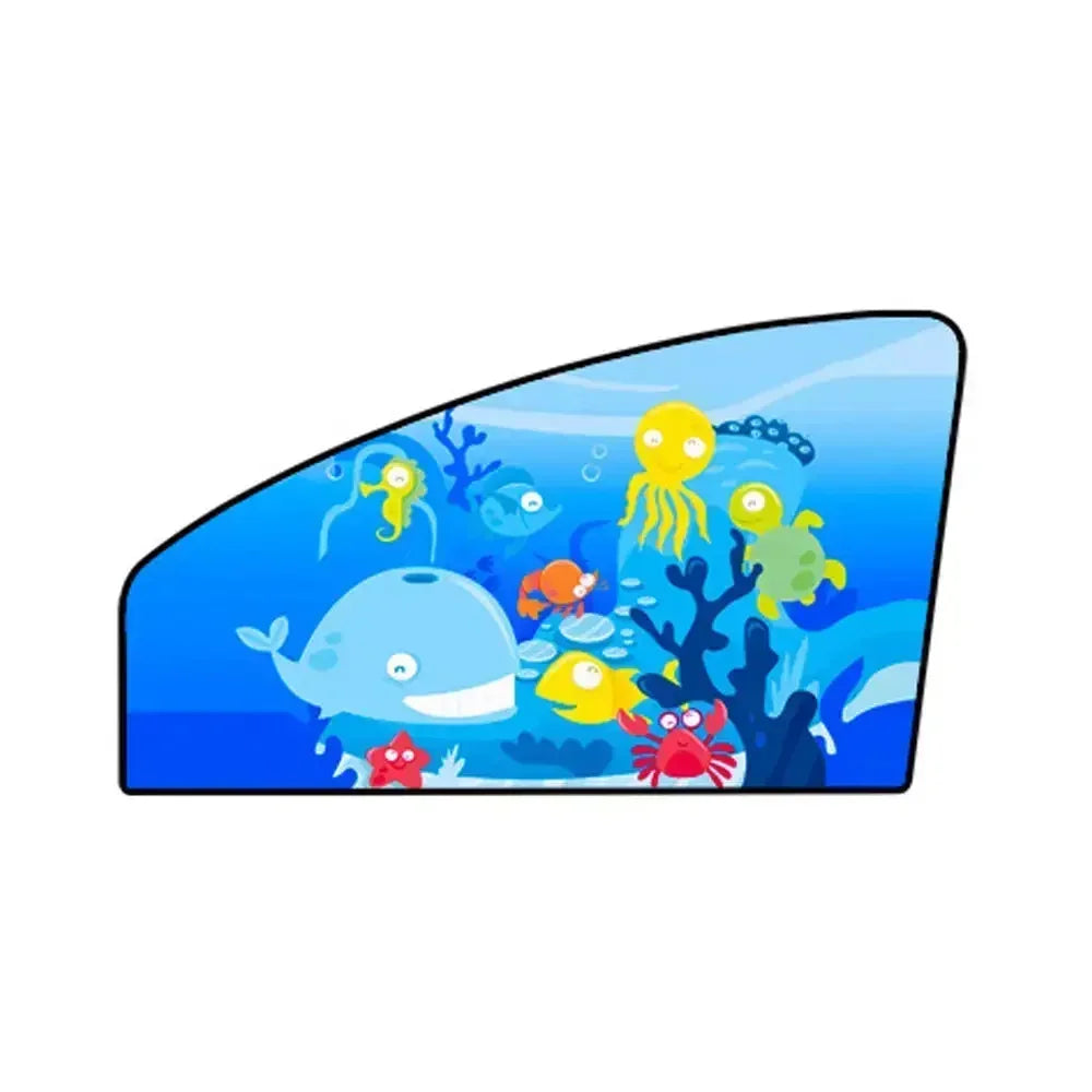 Pare-Soleil Voiture Magnétique — Motif Cartoon