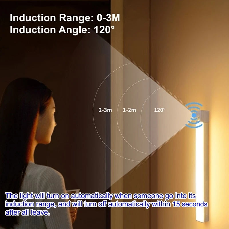 Barre LED avec Détecteur de Mouvement — Rechargeable