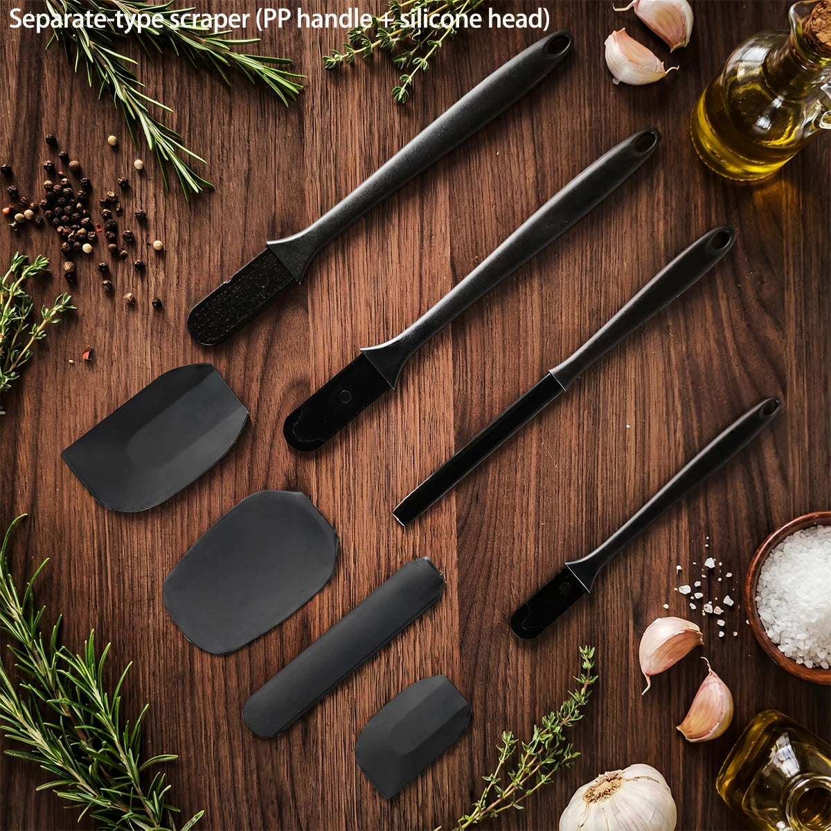 Set d'Ustensiles de Cuisine en Silicone 6 Pièces