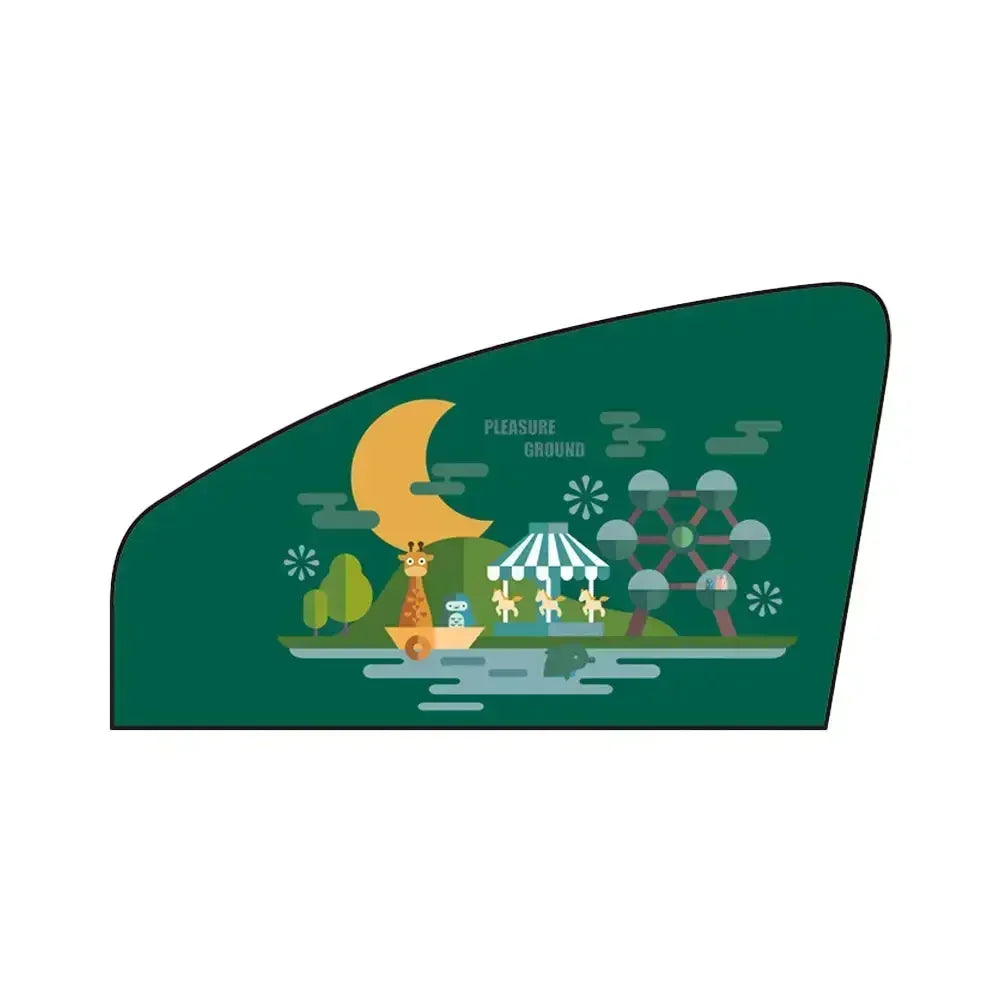 Pare-Soleil Voiture Magnétique — Motif Cartoon