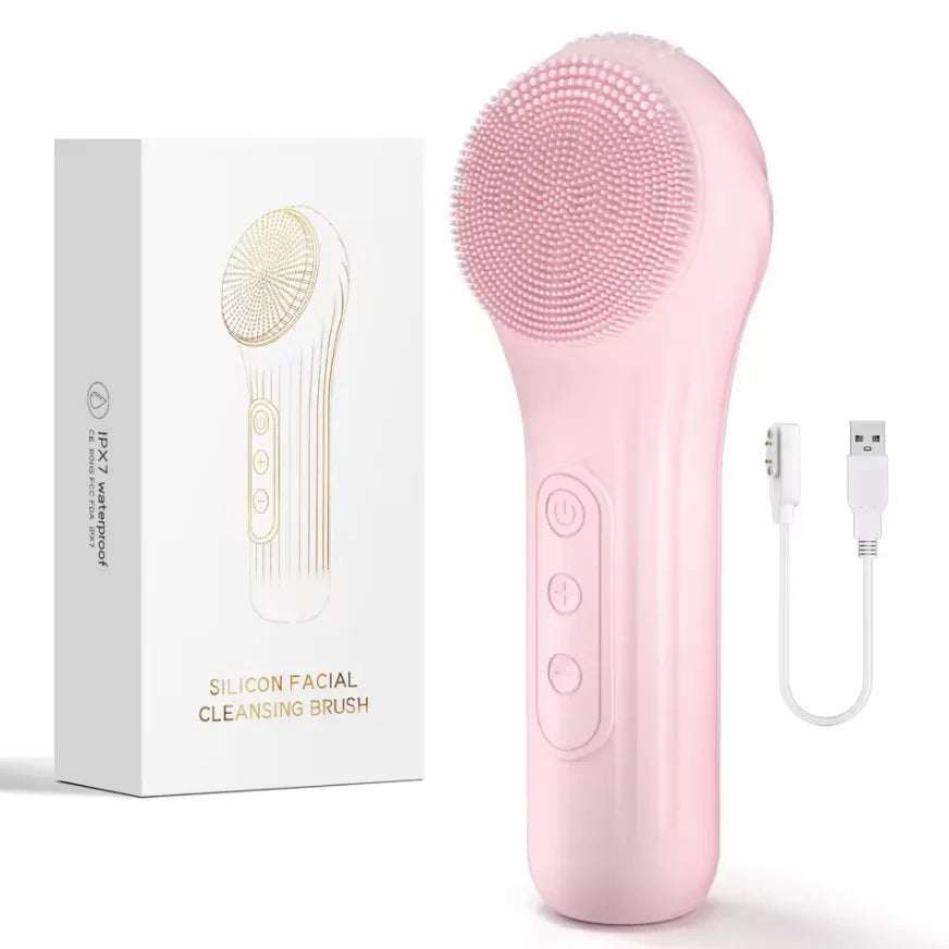 Brosse Nettoyante Visage Électrique avec Chauffage
