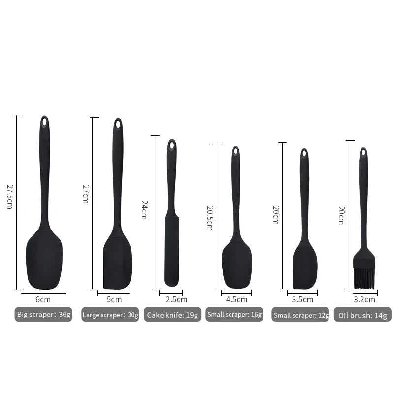 Set d'Ustensiles de Cuisine en Silicone 6 Pièces
